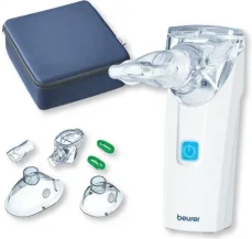 Beurer IH 55 inhalátor / membránový / 0.25 ml-min / batéria 4x AA / príslušenstvo (BEU-IH55)