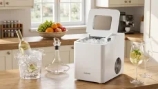 Salente IcePro / Výrobník ľadu / 15 kg ľadu/24 h / 2 veľkosti kociek / samočistiace funkcie (ICEPRO)