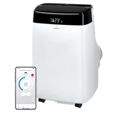 SSENCOR AC MT9040C bílá / mobilní klimatizace / 1220W / 9000 BTU / chlazení / odvlhčování / ventilátor / smart WiFi (8590669361861)