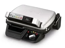 Tefal SuperGrill GC451B12 stříbrný / Kontaktní gril / 2000 W / 4 programy / Gril. plocha: 600cm2 (GC451B12)
