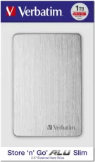 Verbatim Store 'n' Go ALU Slim 1TB stříbrná / Externí HDD / 2.5"/ USB 3.2 / hliník (53663)
