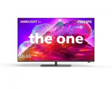 65" Philips 65PQS9001/12 The One šedá / Televize / QLED / Ambilight / Otočný stojan / 4K UHD / 120Hz (65PQS9001/12)