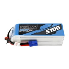Gens ace Batéria GensAce 5100mAh 22,2V 80C 6S1P EC5 (IN-GEA6S510080E5)