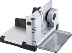 Ritter Icaro 7 stříbrná / Elektrický kráječ potravin / 65 W / průměr nože 170 mm / tloušťka řezu 0-14 mm / doprodej (521.000)