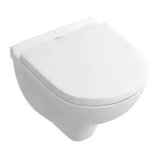 Villeroy  Boch O.novo - Závěsné WC Compact se sedátkem SoftClosing, DirectFlush, alpská bílá (5688HR01)