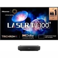 Hisense 100L9HD čierna / Laserový projektor / 4K / HDR / 3000 lm / HDMI / USB / Wi-Fi / LAN / BT / repro 2x20W (100L9HD)