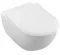 Villeroy  Boch Subway 2.0 - Závěsné WC se sedátkem SoftClosing, DirectFlush, CeramicPlus, alpská bílá (5614R2R1)