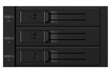 Icy Box IB-563SSK čierna / Backplane pre 3x 3.5 HDD / SATA III / Hot-Swap (IB-563SSK)