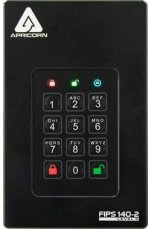 Apricorn Aegis Fortress L3 2TB čierna / Externý HDD / 2.5 / šifrovanie 256bit AES / USB 3.0 / FIPS 140-2 úroveň 3 (AFL3-2TB)