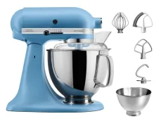 KitchenAid 5KSM175PSEVB matná modrá / Kuchynský robot Artisan / 300W / 4,8 L / 10 rýchlostí (5KSM175PSEVB)