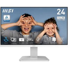 23.8" MSI PRO MP2412W bílá / 1920 x 1080 / VA / 16:9 / 1ms / 3000:1 / 250cd-m2 / HDMI+DP / VESA (PRO MP2412W)