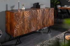 (2906) FLUID designová komoda masiv hnědá mango, 160 cm