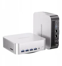 GEEKOM A9MAX stříbrná / AMD AI 9 HX 370 2.0GHz / 32GB DDR5 / 1TB SSD / Radeon 890M / W11P (GMA9MAXAI9HX370-321-)