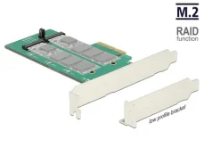 Delock PCI Express Karta  2 x interní M.2 Key B s RAID / format low profile (89536-D)