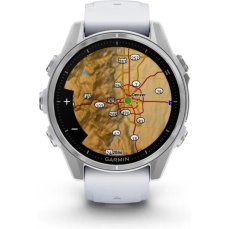 Garmin Fenix 8 AMOLED 43mm strieborný/biely remienok