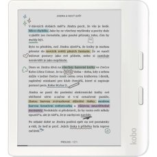 Kobo Libra Colour biela / Čítačka e-kníh / 7" / E-ink / 1264×1680 / 32GB / Wi-Fi / BT / USB-C (N428-KU-WH-K-CK)
