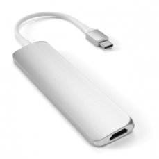 Satechi TYPE-C Slim Multimedia Adapter V2 - Silver