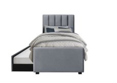 Halmar RUSSO 90 cm postel šedá (4 karton)