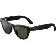 Meta RAY-BAN Skyler Gen2 (Štandardné) inteligentné lesklé okuliare (zatemňovacie - číre/zelené) čier