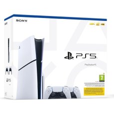 PlayStation 5 Slim 1TB + DualSense Wireless Controller bílý