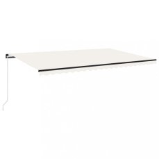 Ručně zatahovací markýza s LED světlem 500x300 cm Dekorhome