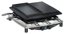 Steba RC 4 PLUS Deluxe Chrome strieborná / Elektrický kontaktný gril / 1450 W / dopredaj (622300)