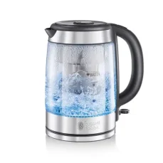 Russell Hobbs Clarity 20760-57 / Rychlovarná konvice / 2200 W / 1L / vodní filtr Brita / sklo / stříbrná (20760-57)