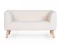 Childhome Pohovka dětská Teddy Off White / 88 x 44 x 45 cm / od 3 let (CHTBOW)