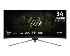34" MSI MAG 345CQRF E20 čierna / Herný monitor / UWQHD / VA / 200Hz / 0,5ms / 21:9 / HDMI + DP / VESA (MAG 345CQRF E20)