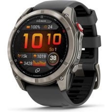 Garmin fenix 8 Pro (51 mm) Titanium se silikonovým řemínkem Graphite/Black
