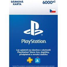 Sony PlayStation - Dárková Karta 6000 Kč (online kód)