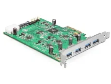 Delock PCI Express karta / 4 x USB 3.0 / dvoukanál (89325)