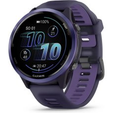 Garmin Forerunner 570 47 mm fialová hliníková luneta s fialovo-indigovým polopriehľadným remienkom