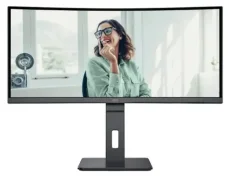 34 AOC CU34P3CV čierna / VA / 3440 x 1440 / 21:9 / 4ms / 3000:1 / 300cd-m2 / HDMI + DP / VESA / repro (CU34P3CV)