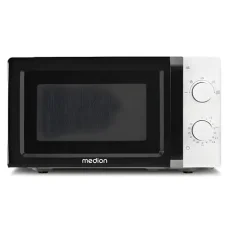 Medion MD11475 čierna/biela / Mikrovlnná rúra / 700 W / 20 l / mechanické ovládanie (50076266)
