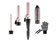 CkeyiN Kulma na vlasy 4v1 - růžová/černá