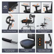 Ergonomická stolička NEWTRAL MagicH BPro Farba: Černá
