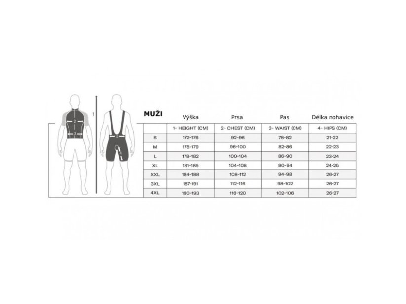 Nohavice s náprsenkou SANTINI Vega Dry Black - 3XL