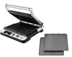ECG KG 1000 Gourmet / kontaktní elektrický gril / 2000 W / 345 x 165 mm / 4 provozní polohy / nepřilnavý povrch (100000007301)