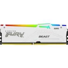 Kingston FURY Beast White RGB DDR5 32GB 6000MT/s CL36 DIMM (1x32GB) EXPO/XMP