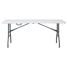 Autronic - Stůl campingový bílý 180x70, skládací, s madlem pro snadné přenášení - AZ-K1002 WT