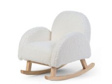 Childhome Křeslo dětské houpací Teddy Off White / 52 x 45 x 51 cm / od 3 let (RCKTOW)