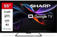 55" SHARP 55HR7265E černá / 3840 x 2160 / QLED / HDMI / USB / Wi-Fi / DVB-TT2CSS2 / repro 24W (55HR7265E )