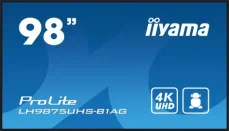 98" IIYAMA ProLite LH9875UHS-B1AG černá / IPS / 3840x2160 / 16:9 / 8ms / 1200:1 / 500cd / repro / VGA / DVI / HDMI / DP (LH9875UHS-B1AG)