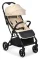 KIDNORT Športový kočík Fjällräv béžový / 5bodové bezpečnostné pásy / otočné predné kolesá / hmotnosť 7 kg (KNWOZ000038)