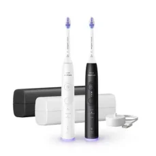 Philips Sonicare 6500 HX7419/01 Set zubních kartáčků černá  bílá / 62 000 pulsů / časovač (HX7419/01)