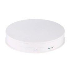Elektrický otočný stôl Puluz 30 cm USB (biely) (IN-PU3049W)