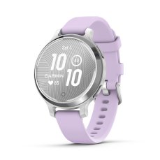Garmin Lily 2 Active, Silver / Purple Jasmine Silicone Band