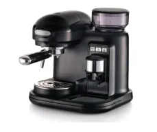 Ariete 1318 Moderna Espresso čierna / Pákový kávovar / 1080 W / 0.7 l / 15 bar / mlynček (8003705118744)