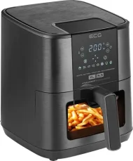 ECG AF 5500 Crunchy čierna / Teplovzdušná fritéza / 1350 W / 5.5 L / 80-200 ° C / 8 programov (100001916713)